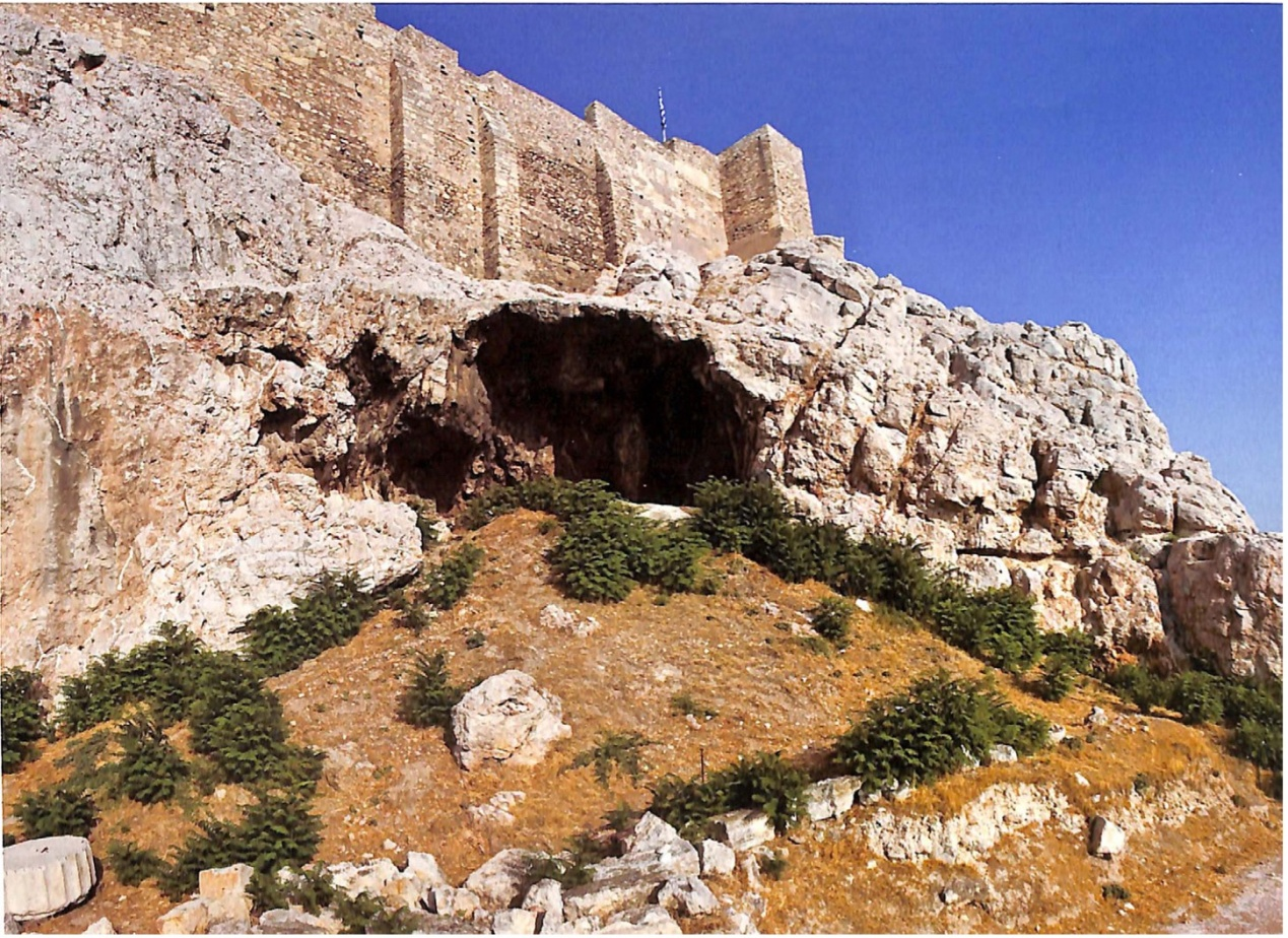 PHOTO 3. The shrine of Aglauros on the east slope of the Acropolis.